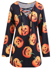 Happy Halloween Pumpkin Top