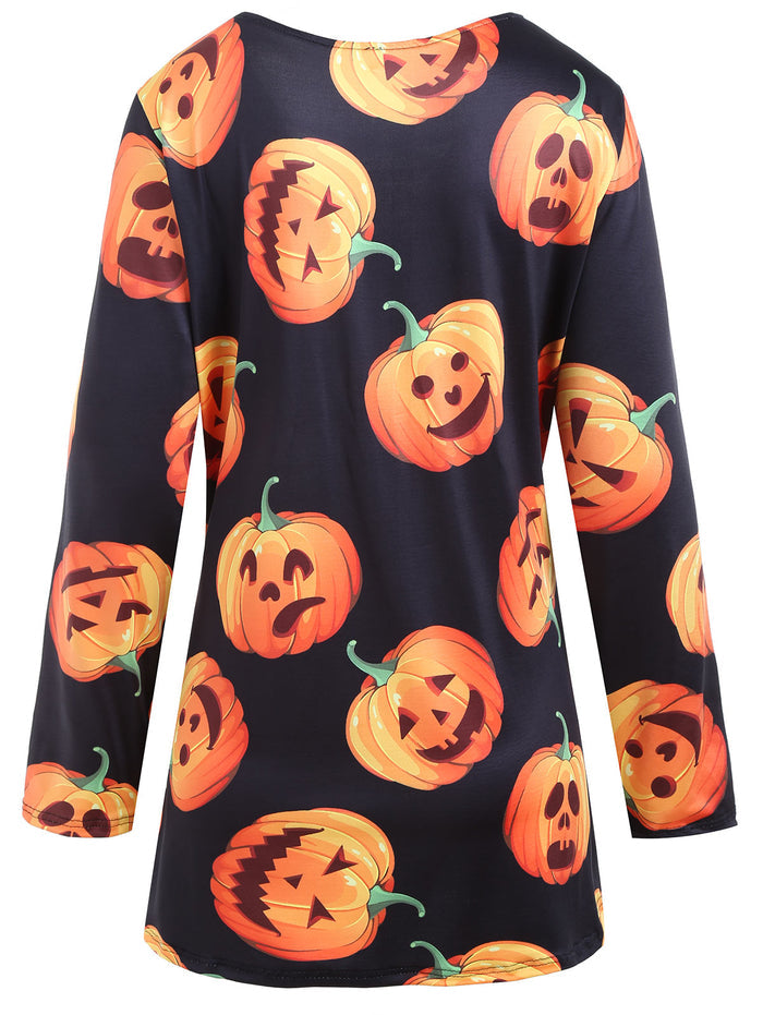 Happy Halloween Pumpkin Top