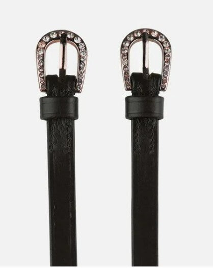 Horze Marseille Spur Straps w/ Crystal Buckle