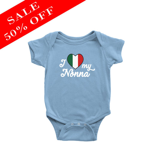 I Love My Nonna Baby Onesie - Light Blue 6M - SALE