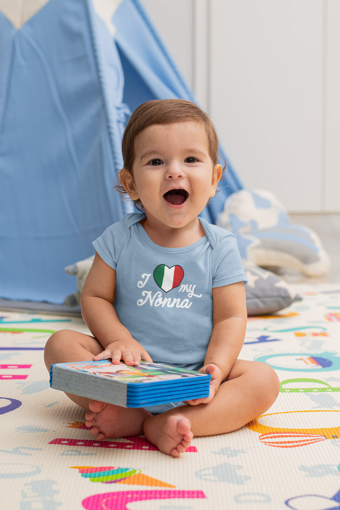 I Love My Nonna Baby Onesie - Light Blue 6M - SALE