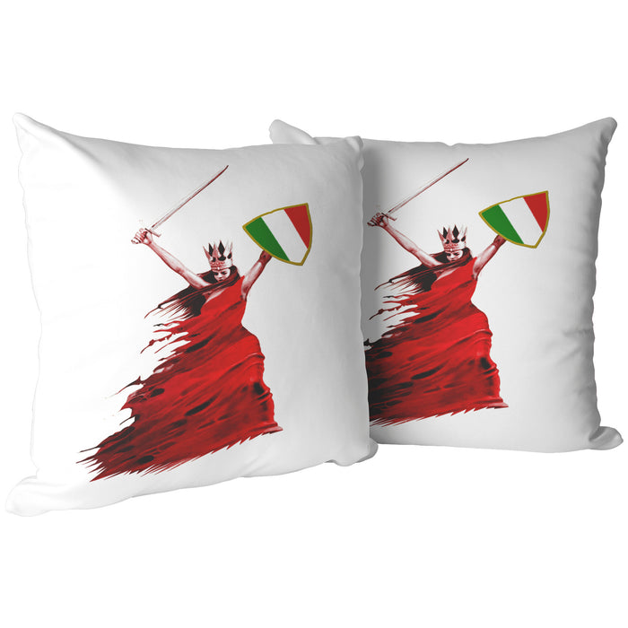Italian Woman Warrior Decorative Throw Pillow Set (Pillow Cover and Insert)