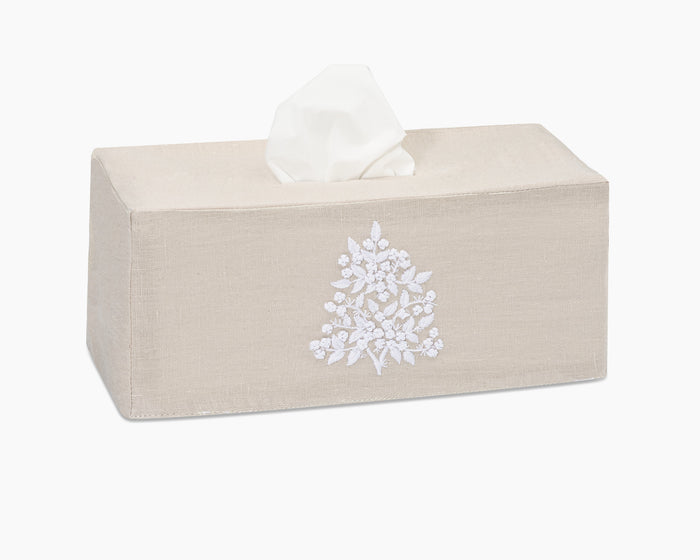 Jardin Classic Linen Long Tissue Box Cover