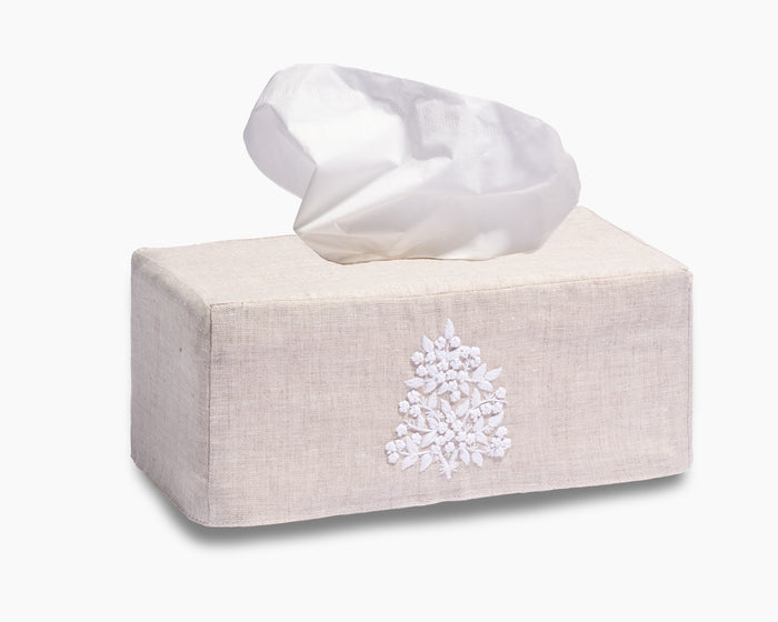 Jardin Classic Linen Long Tissue Box Cover