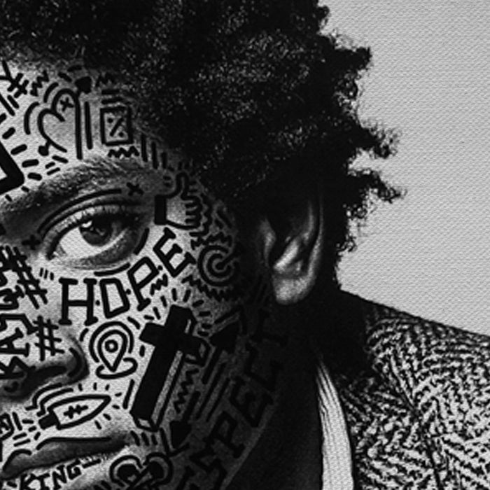 Jean Michel Basquiat Tattoo Canvas Wall Art