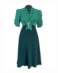 1930s Jitterbug Dress - Dia Deco Emerald