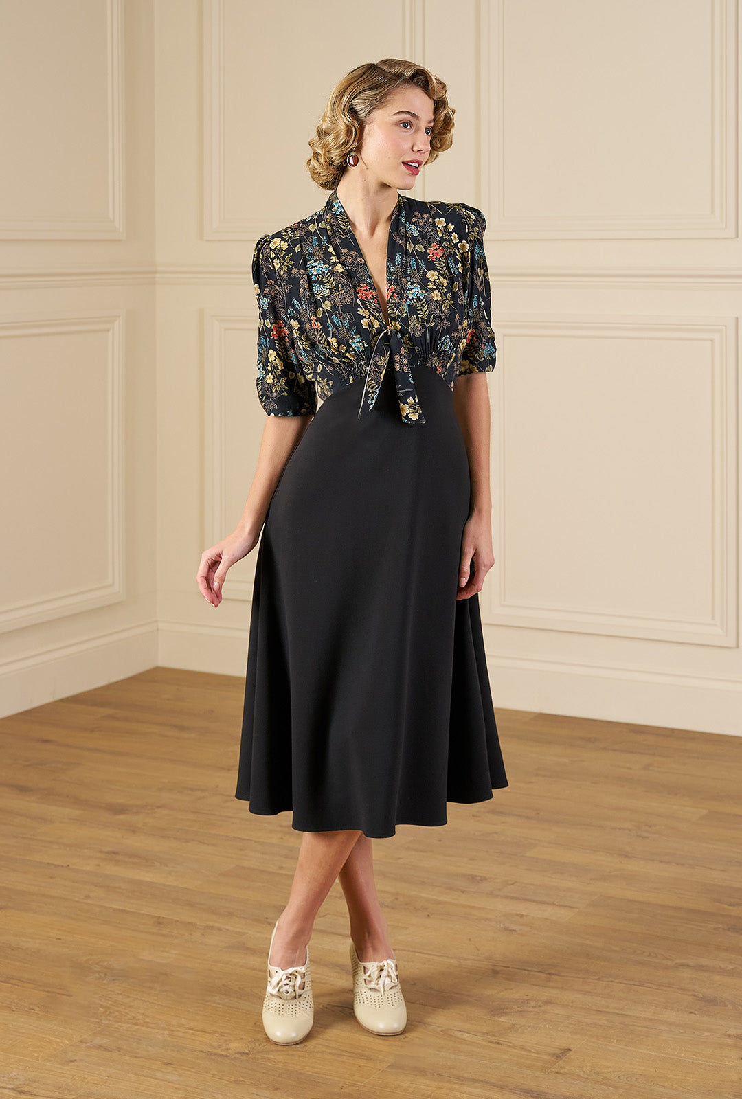 1930s Jitterbug Dress in Botanica
