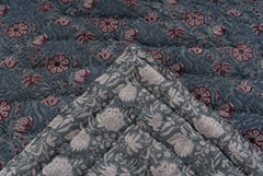 Floral patterned fabric with a focus on texture and design.