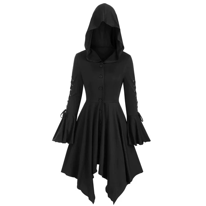 Lace Up Hooded Sweatshirt