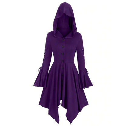 Lace Up Hooded Sweatshirt