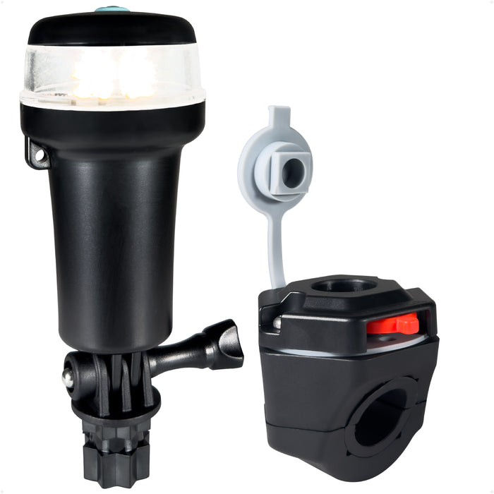 LED Anchor Navigation Light, Fold-Down, Rail Mount, Battery-Powered - 2NM - FO4826 - Five Oceans