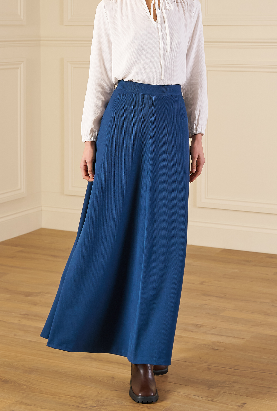 1970s Maxi Skirt - Cobalt Blue