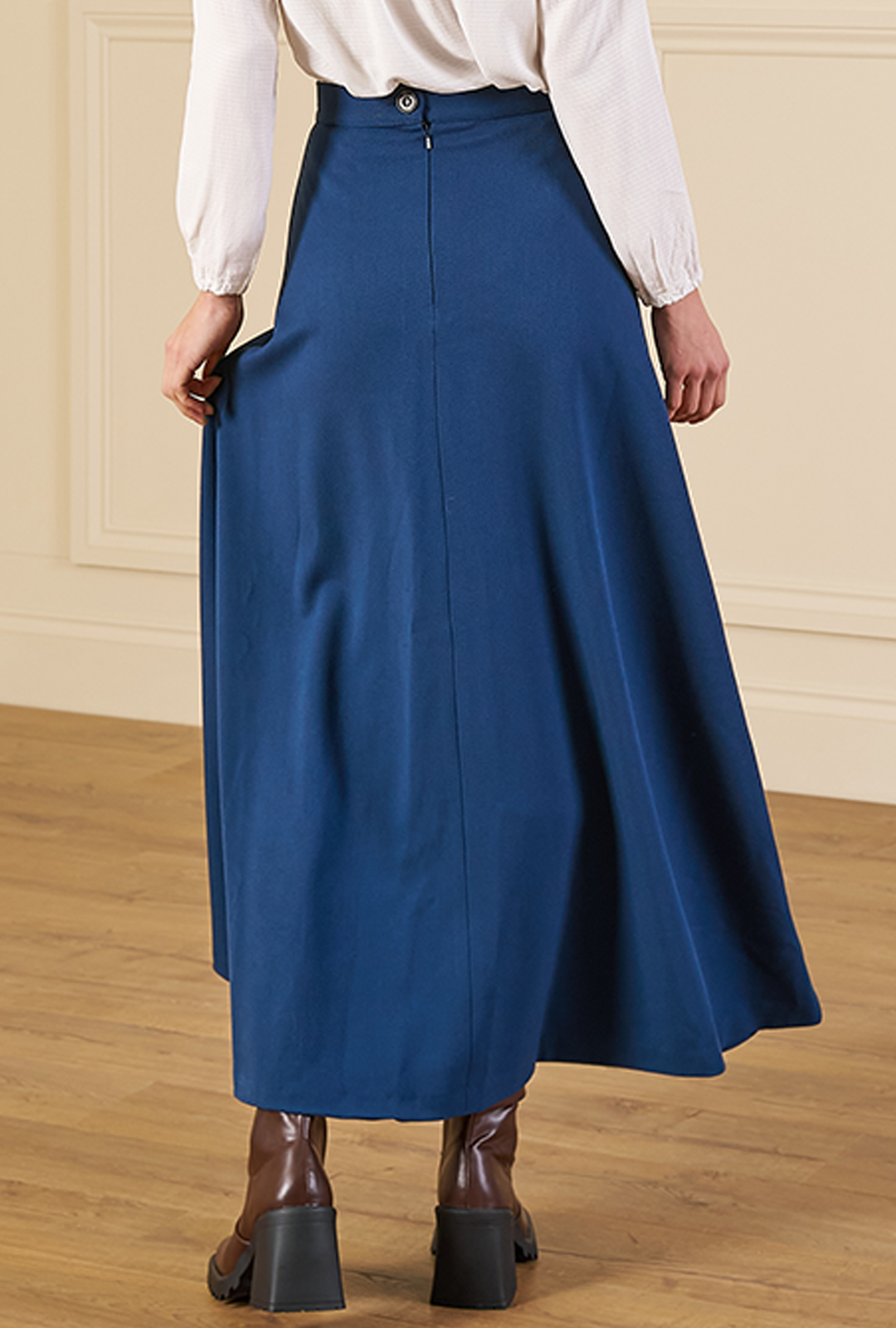 1970s Maxi Skirt - Cobalt Blue