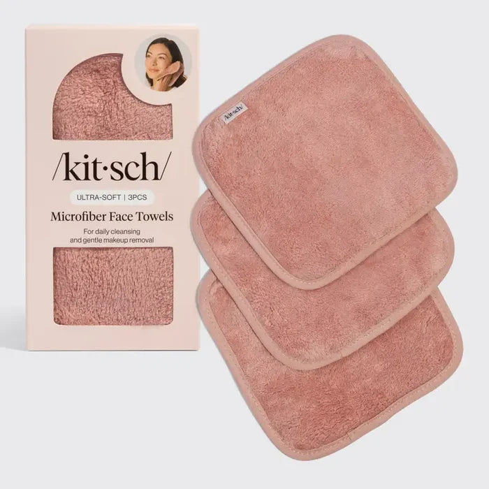 Microfiber Face Towels - 3 pc