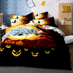 Microfiber Halloween Duvet Bedding Sets