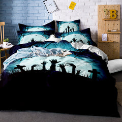 Microfiber Halloween Duvet Bedding Sets