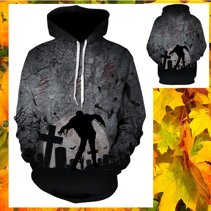 Midnight Zombie Halloween Hoodie