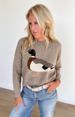 Mocha - Duck Knit Sweater