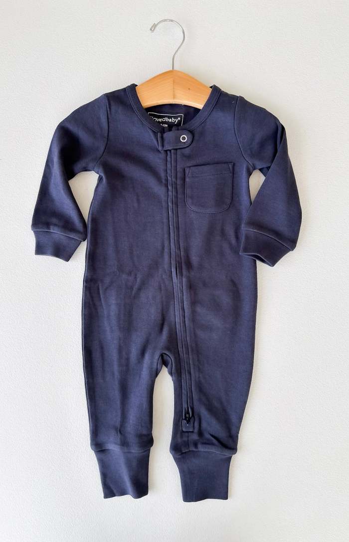 Navy Romper