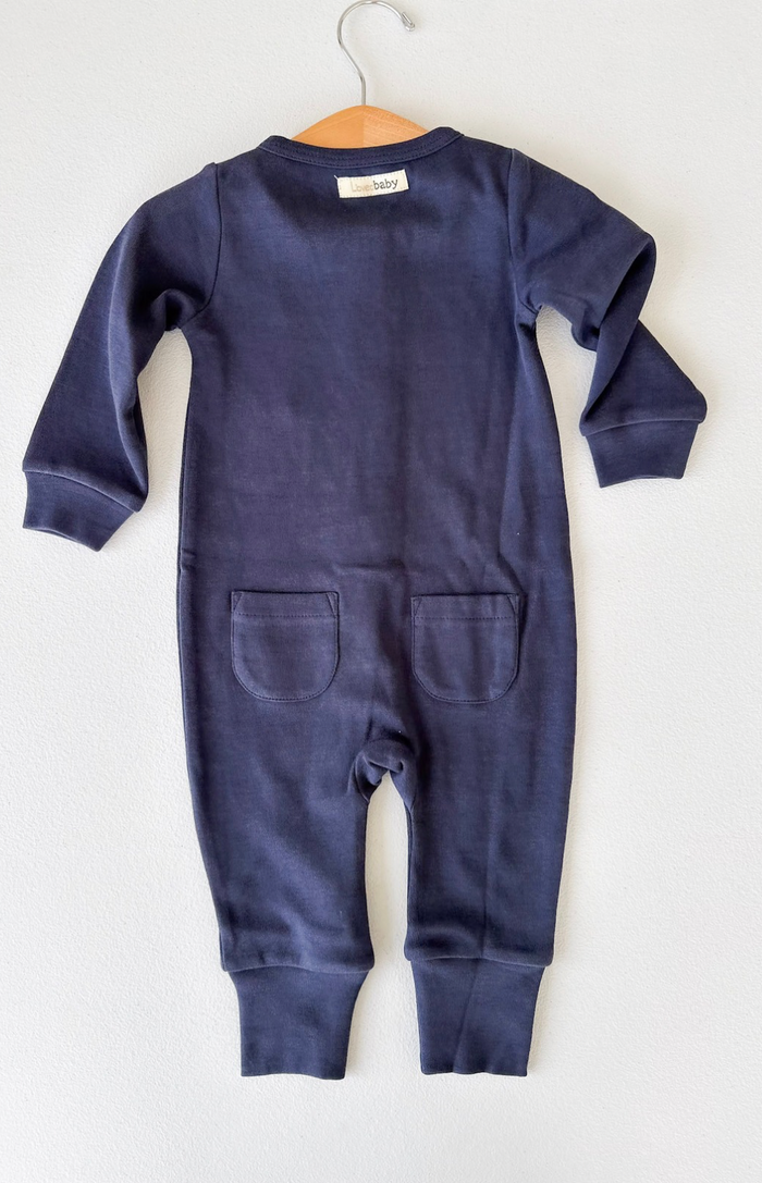 Navy Romper
