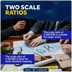One-Arm Protractor for Navigations Charts - FO1415 - Five Oceans