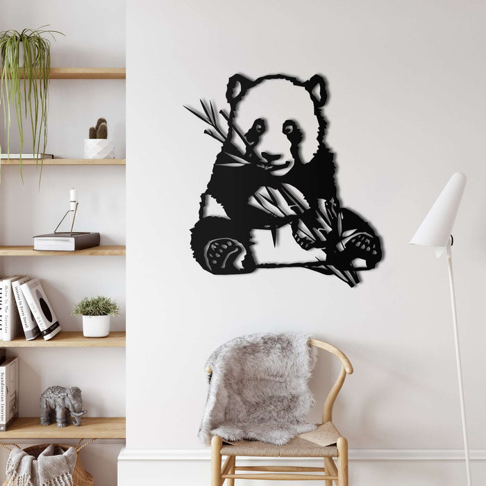 Panda Metal Wall Art - Decor available at Dekadron for $79.90