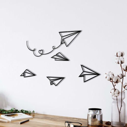 Paper Planes Metal Wall Art - Decor available at Dekadron for $89.90