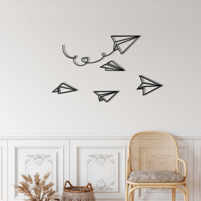Paper Planes Metal Wall Art - Decor available at Dekadron for $119.90