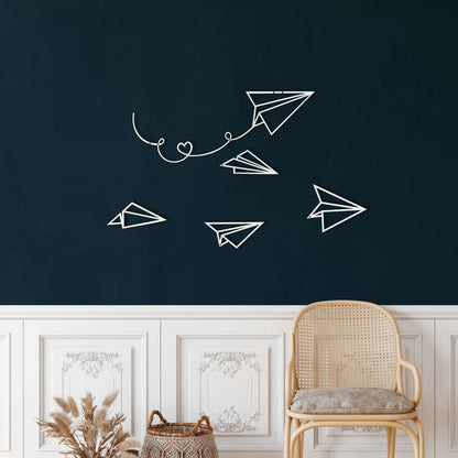 Paper Planes Metal Wall Art - Decor available at Dekadron for $94.90
