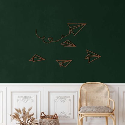 Paper Planes Metal Wall Art - Decor available at Dekadron for $94.90