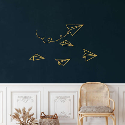Paper Planes Metal Wall Art - Decor available at Dekadron for $94.90