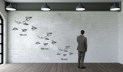 Paper Planes Metal Wall Art - Decor available at Dekadron for $89.90