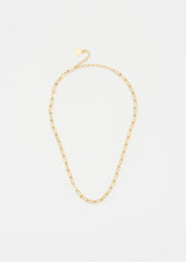 Paperclip Chain Necklace 18"