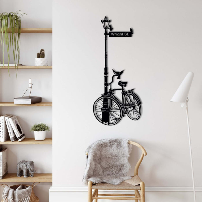 Personalized Bike Metal Wall Art - Decor available at Dekadron for $99.90