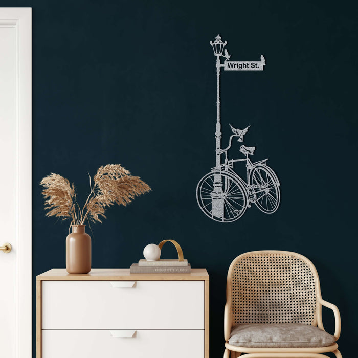 Personalized Bike Metal Wall Art - Decor available at Dekadron for $109.90