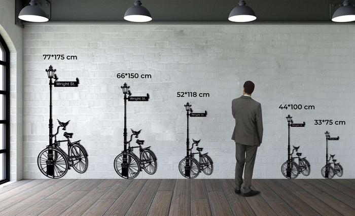 Personalized Bike Metal Wall Art - Decor available at Dekadron for $99.90