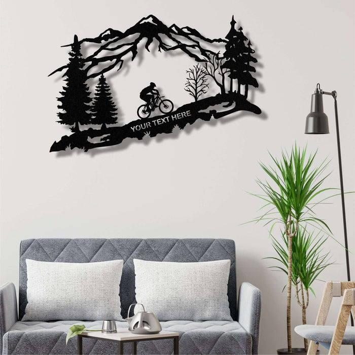 Personalized Biker Metal Wall Art - Decor available at Dekadron for $79.90