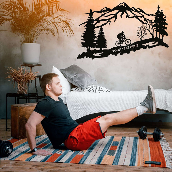 Personalized Biker Metal Wall Art - Decor available at Dekadron for $109.90