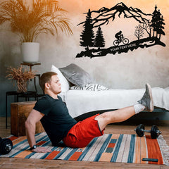 Personalized Biker Metal Wall Art - Decor available at Dekadron for $109.90
