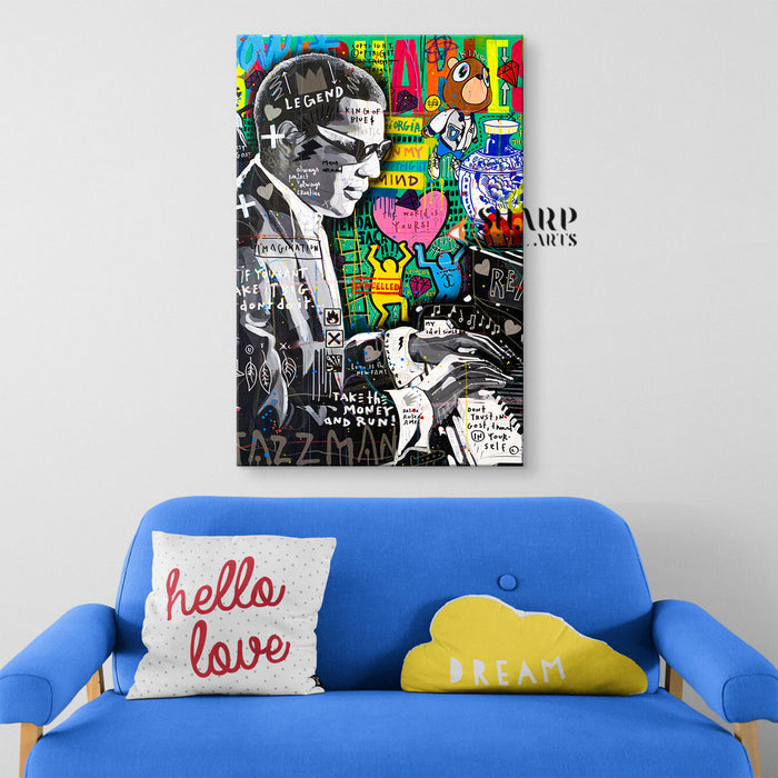 Ray Charles Legend Canvas Wall Art