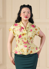 1950s Merle Blouse - Rose Garden