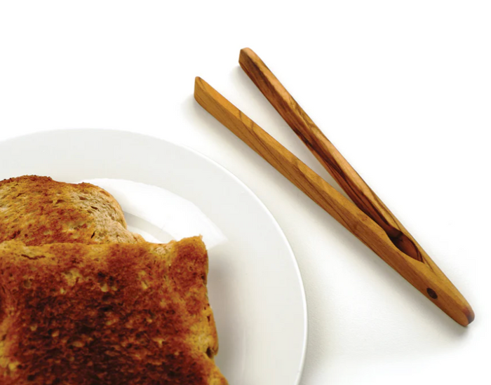 RSVP International | Olive Wood Toast Tongs