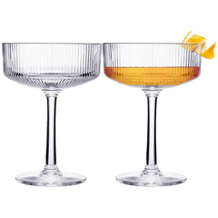 S/2 Acrylic Unbreakable Coup Glasses