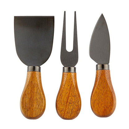 S/3 Acacia Wood Handle Cheese Knives
