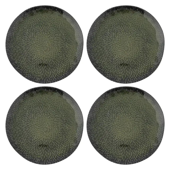 S/4 Evergreen Melamine Dinner Plate