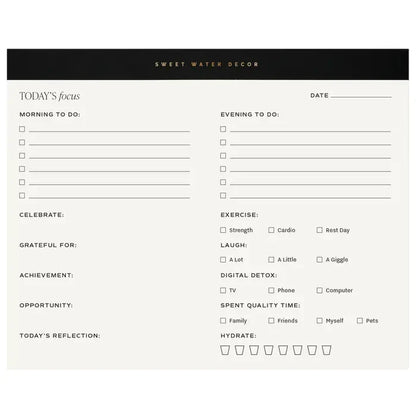 Self Care Notepad