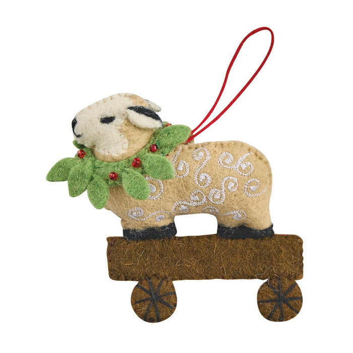 Sheep with wreath