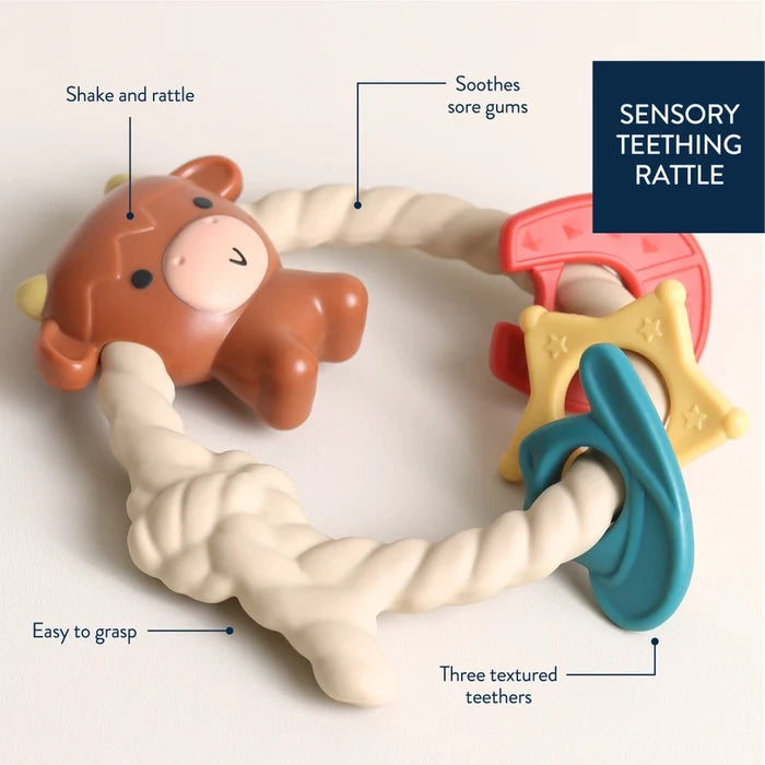 Silicone Teether with Rattle