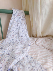 Spring Swaddle Blanket - Organic Cotton Muslin Baby Blanket - La La Lu