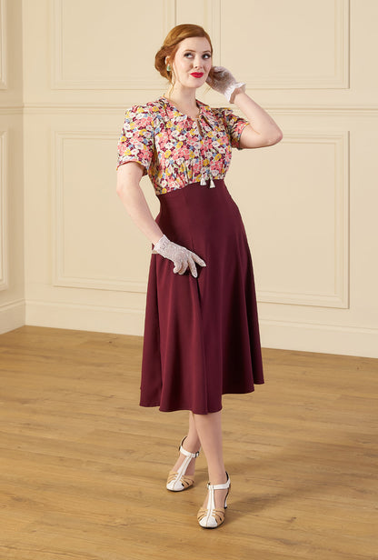 1940s Martha Tea Dress - Spring Parade